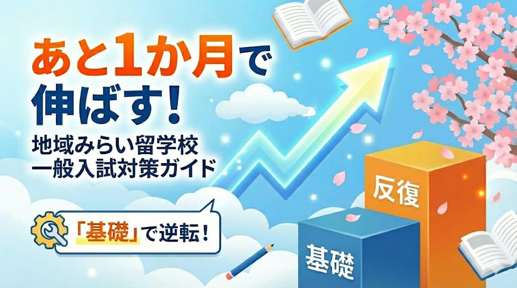 【あと1か月】県外からの挑戦!地域みらい留学「一般入試」突破ガイド ✏️