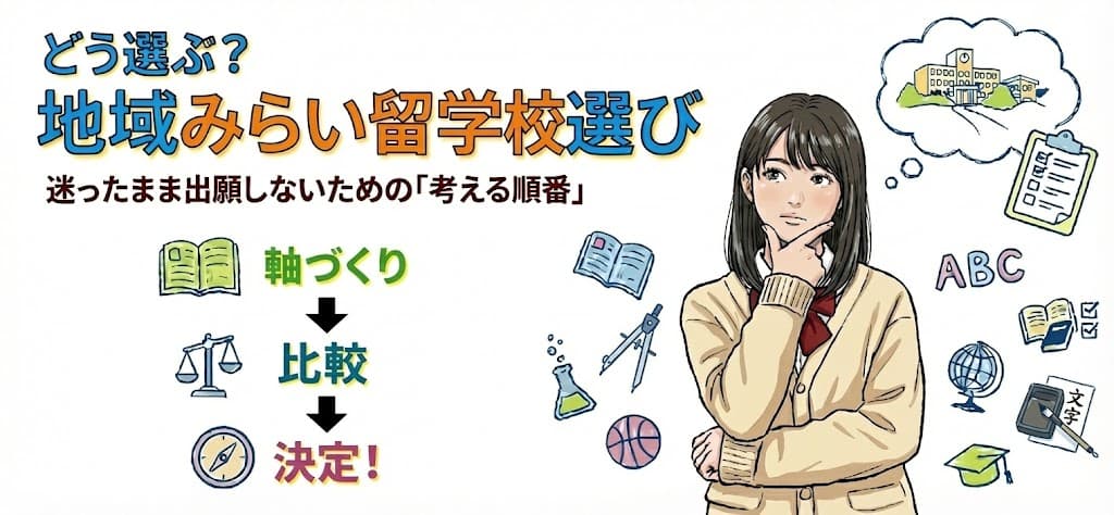 どう選ぶ?地域みらい留学の学校選び5ステップ― 迷ったまま出願しないための「考える順番」 ―
