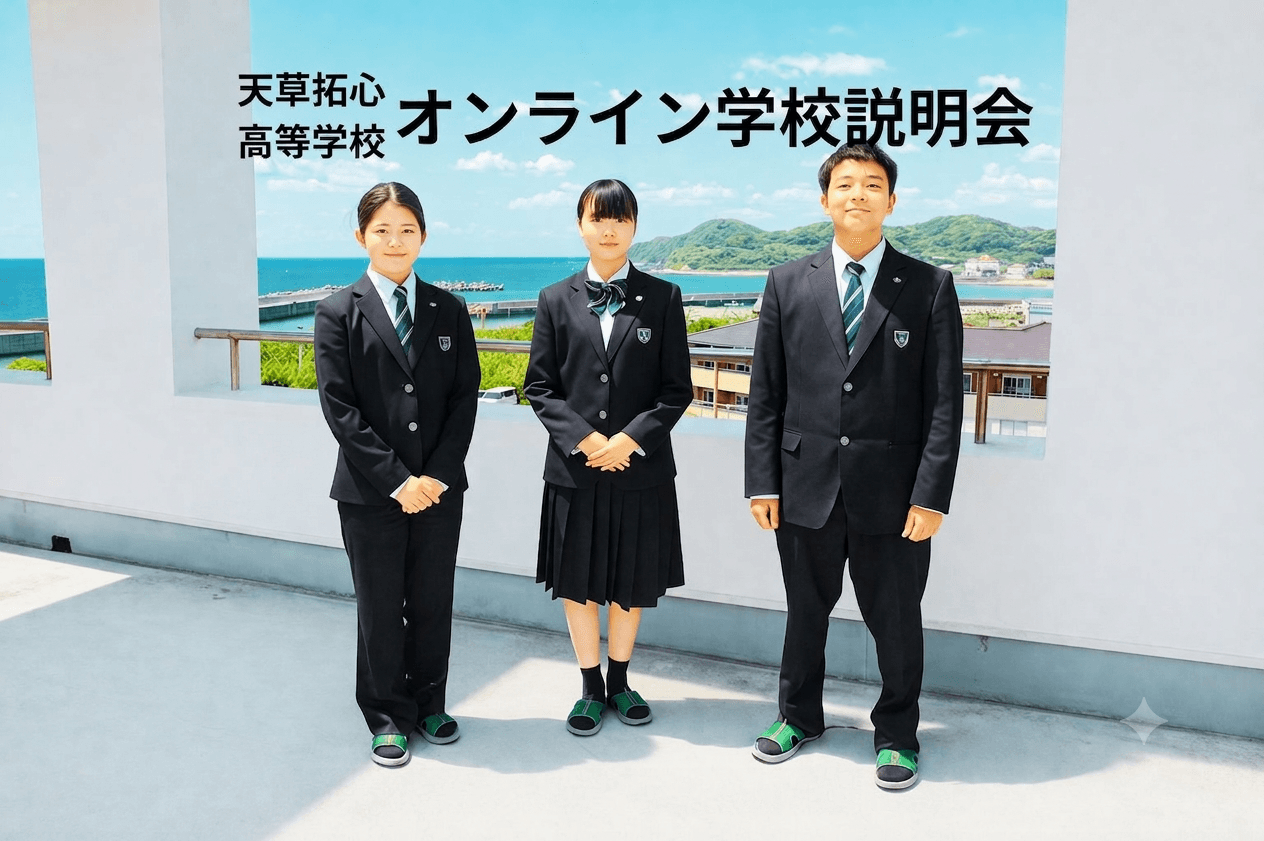 天草拓心高校 体験入学にオンラインで参加しませんか